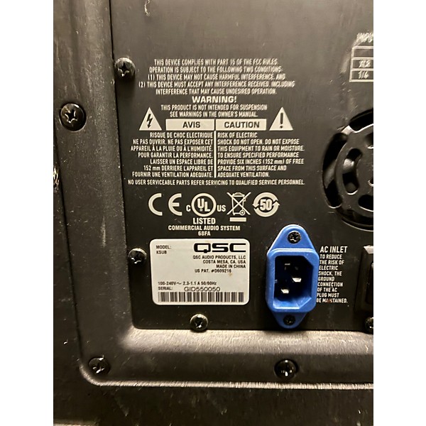 Used QSC KSUB Powered Subwoofer
