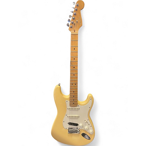 Used 1996 Fender American Standard Stratocaster Vintage White Solid Body Electric Guitar