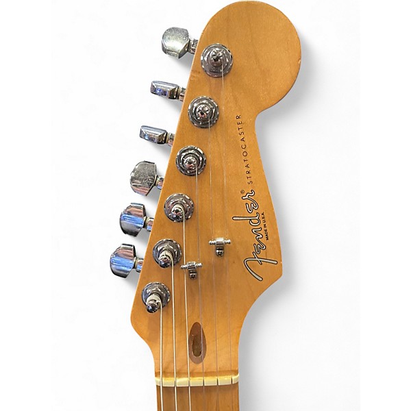 Used 1996 Fender American Standard Stratocaster Vintage White Solid Body Electric Guitar
