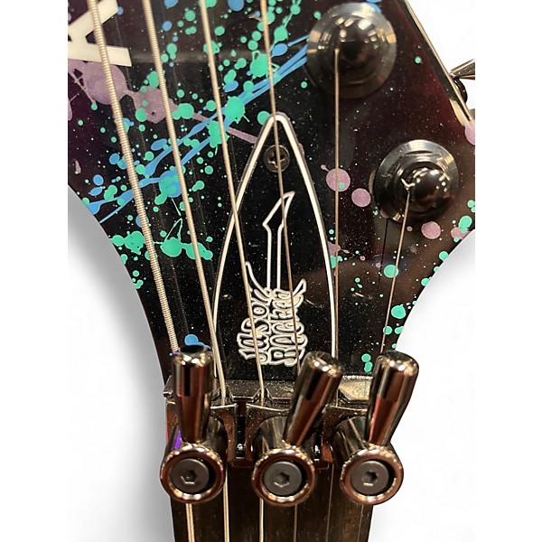 Used Kiesel Jason Becker JB200 Custom Black Magic Splatter Solid Body Electric Guitar