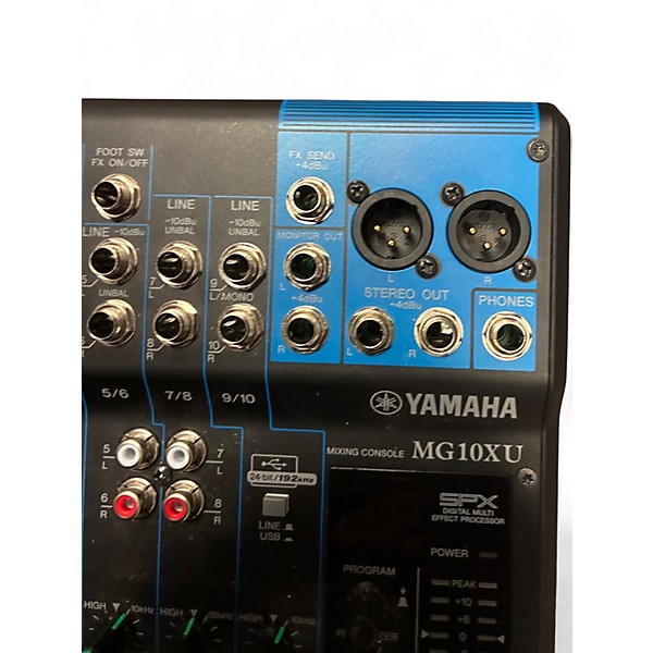 Used Yamaha MG10XU 10 Channel Mixer with Effects Unpowered Mixer