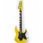 Used Ibanez RG450EXB Black and Yellow Solid Body Electric Guitar thumbnail