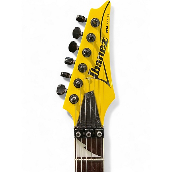 Used Ibanez RG450EXB Black and Yellow Solid Body Electric Guitar