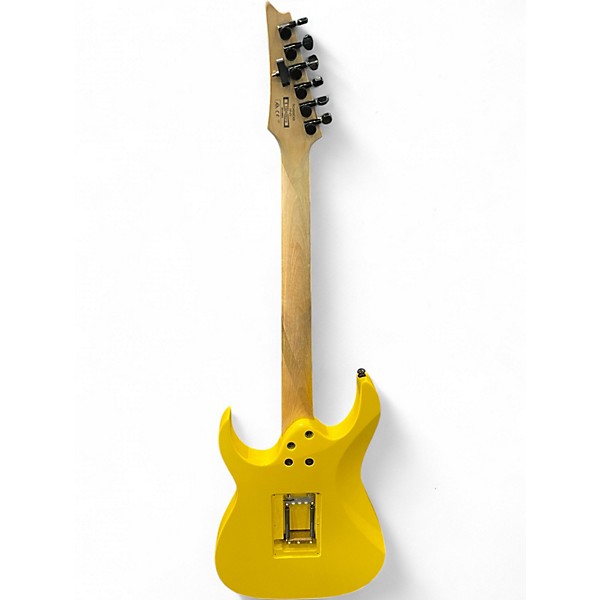 Used Ibanez RG450EXB Black and Yellow Solid Body Electric Guitar