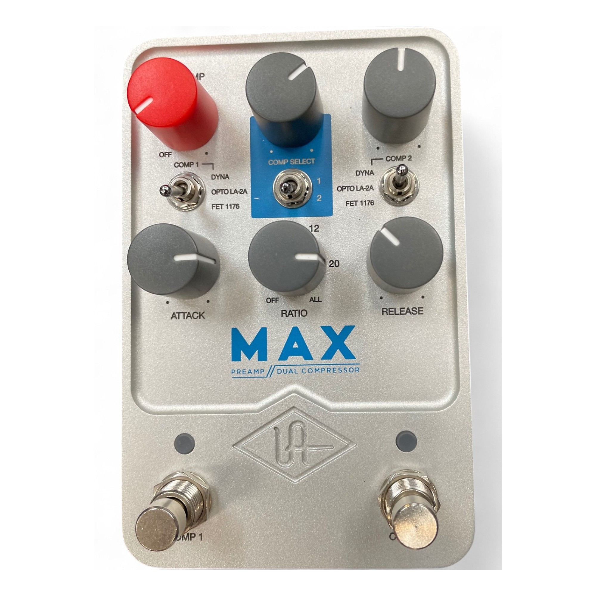 【USED】UAFX Max Preamp & Dual Compressor Used Universal Audio UAFX MAX Preamp and Dual Compressor Effect