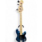 Used Fender American Performer Precision Bass SATIN LAKE PLACID BLUE Electric Bass Guitar