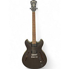 Used Ibanez AS53 Trans Black Hollow Body Electric Guitar