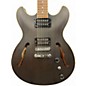 Used Ibanez AS53 Trans Black Hollow Body Electric Guitar
