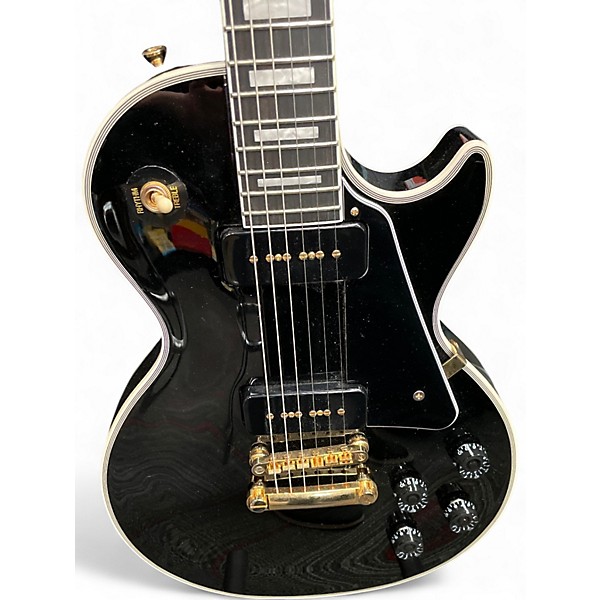 Used Epiphone LES PAUL CUSTOM P-90 Black Solid Body Electric Guitar