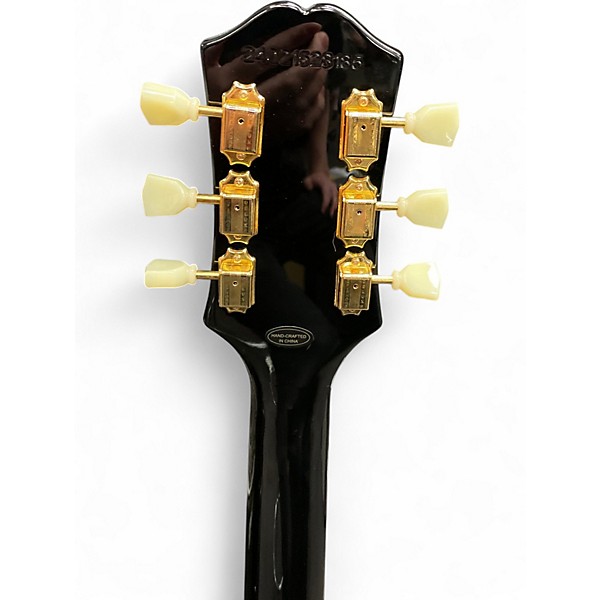 Used Epiphone LES PAUL CUSTOM P-90 Black Solid Body Electric Guitar