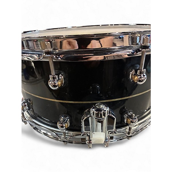 Used Pearl 6.5X14 HYBRID EXOTIC FIBERGLASS\KAPUR BLACK Drum