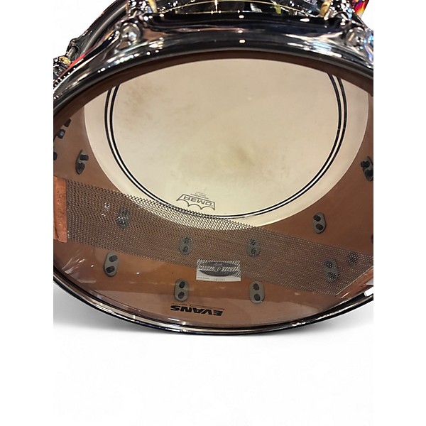 Used Pearl 6.5X14 HYBRID EXOTIC FIBERGLASS\KAPUR BLACK Drum