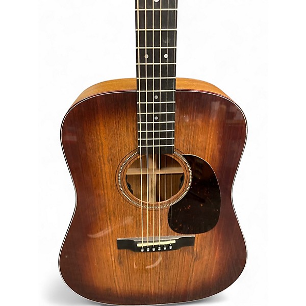 Used Martin D16E Mahogany Burst Acoustic Electric Guitar