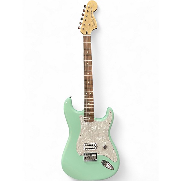 Used Fender Tom Delonge Signature Stratocaster Surf Green Solid Body Electric Guitar