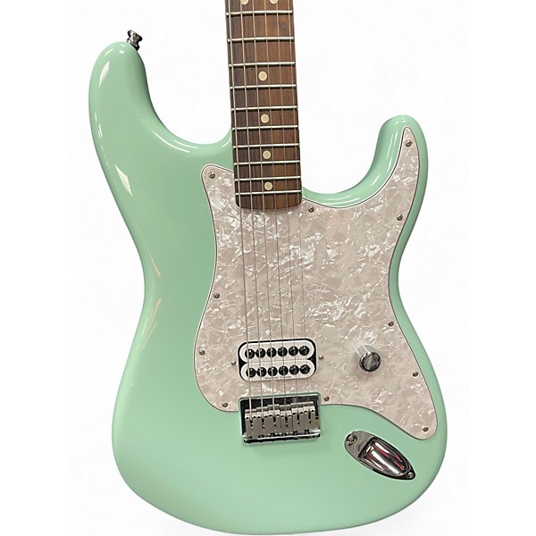Used Fender Tom Delonge Signature Stratocaster Surf Green Solid Body Electric Guitar
