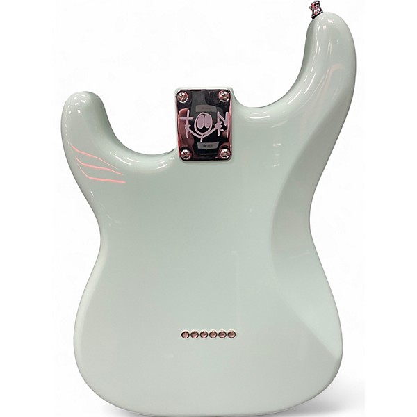 Used Fender Tom Delonge Signature Stratocaster Surf Green Solid Body Electric Guitar