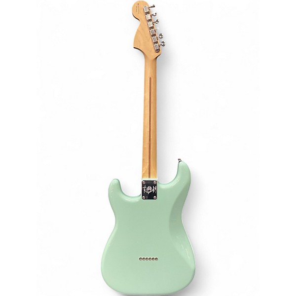 Used Fender Tom Delonge Signature Stratocaster Surf Green Solid Body Electric Guitar