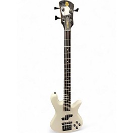 Used Spector Performer 4 White Electric Bass Guitar