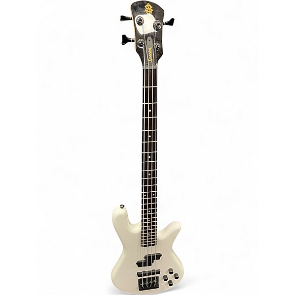 Used Spector Performer 4 White Electric Bass Guitar