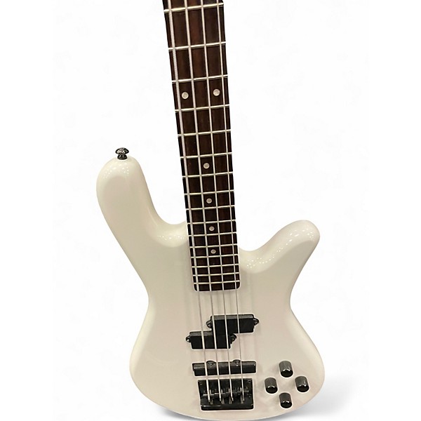 Used Spector Performer 4 White Electric Bass Guitar