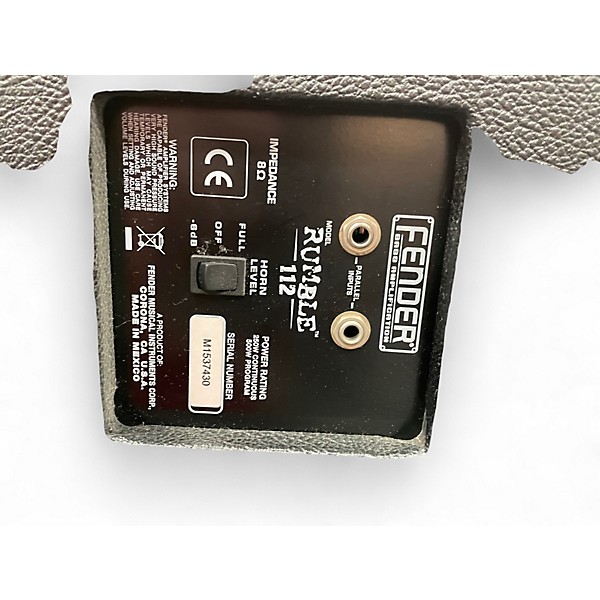 Used Fender Rumble 112 1x12 Bass Cabinet