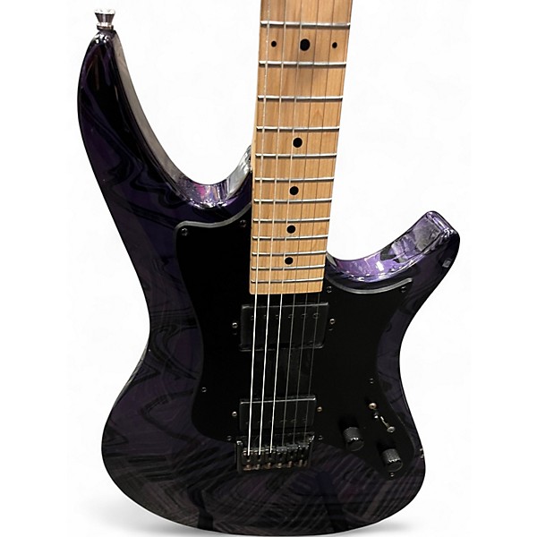 Used Balaguer ARCHETYPE PURPLE SWIRL Solid Body Electric Guitar