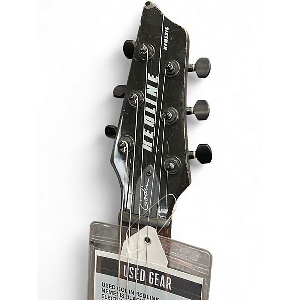 Used Godin redline nemesis Black Solid Body Electric Guitar