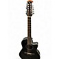 Used Ovation Standard Balladeer 12 String Black 12 String Acoustic Guitar