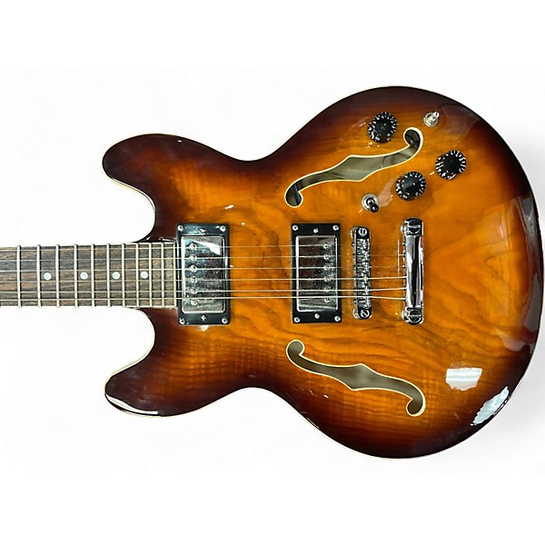 Used Ph DC39 TOBACCO BURST Hollow Body Electric Guitar