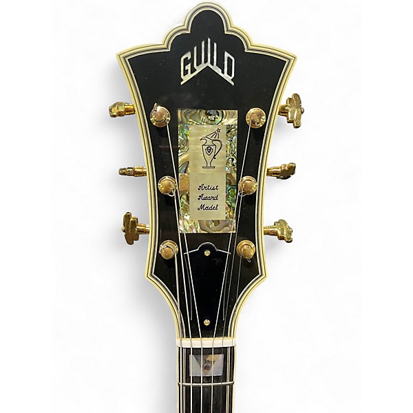 Vintage 1970s Guild Artist Award Natural Hollow Body Electric Guitar