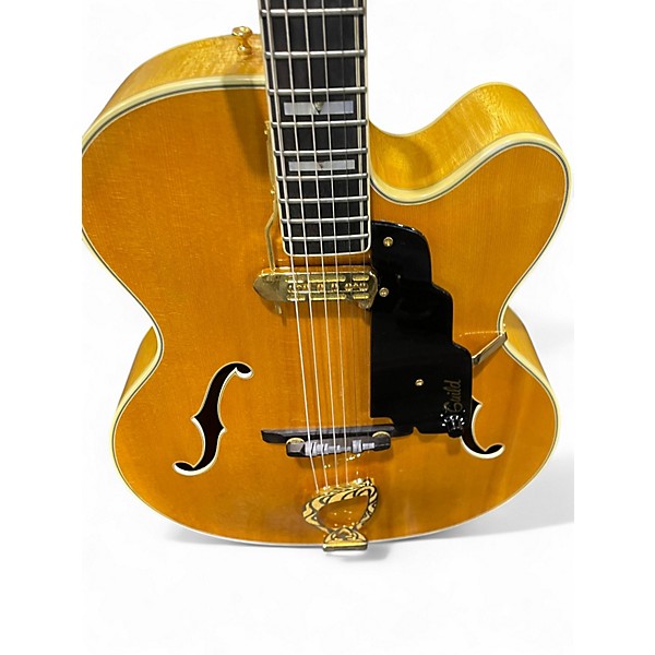 Vintage 1970s Guild Artist Award Natural Hollow Body Electric Guitar