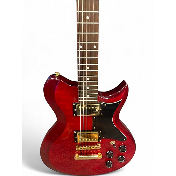 Used Washburn WI-64DL Trans Red Solid Body Electric Guitar