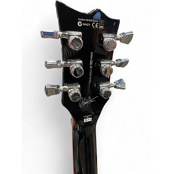 Used 2017 ESP LTD GT-600 GLEN TIPTON Black Solid Body Electric Guitar