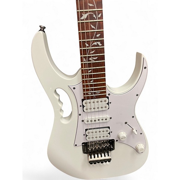 Used Ibanez JEMJR Alpine White Solid Body Electric Guitar