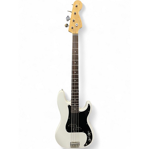 Used Squier Affinity Precision Bass Olympic White Electric Bass Guitar