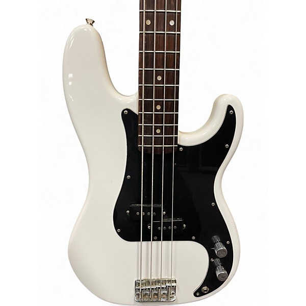 Used Squier Affinity Precision Bass Olympic White Electric Bass Guitar