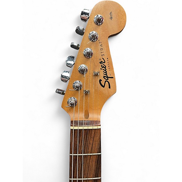 Used 1996 Squier Affinity Stratocaster Black Solid Body Electric Guitar