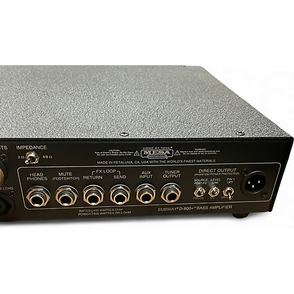 Used MESA/Boogie SUBWAY D 800+ Bass Amp Head