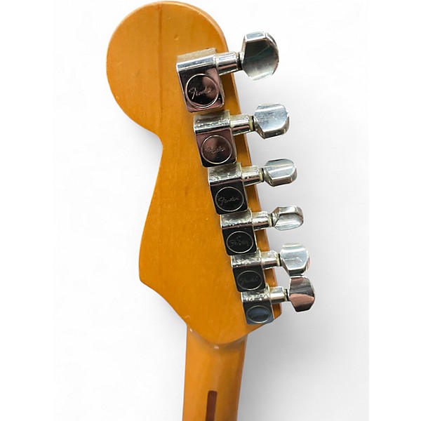 Used Fender Player Stratocaster Black and White Solid Body Electric Guitar