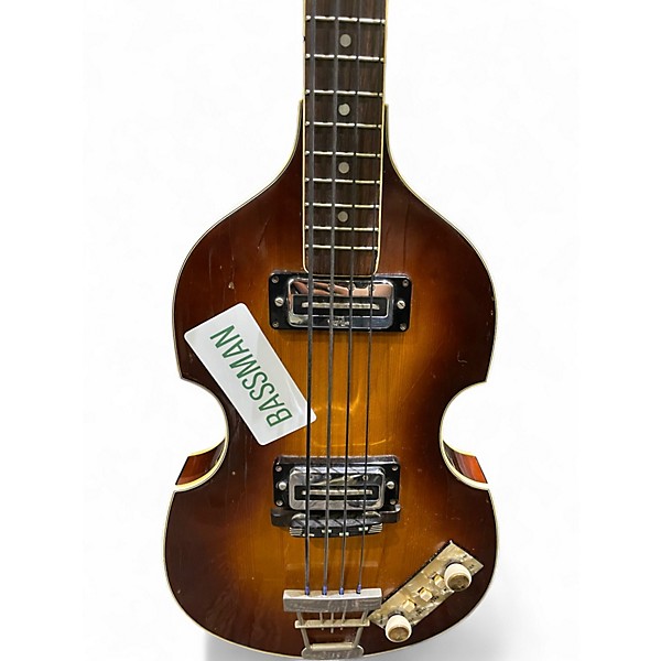 Vintage 1960s Hofner 500/1 Violin Tobacco Sunburst Electric Bass Guitar