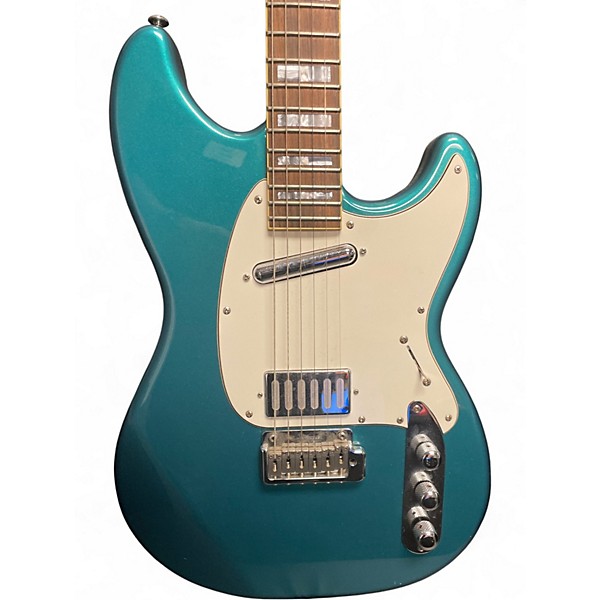 Used Schecter Guitar Research Banshee Teal Sparkle Solid Body Electric Guitar
