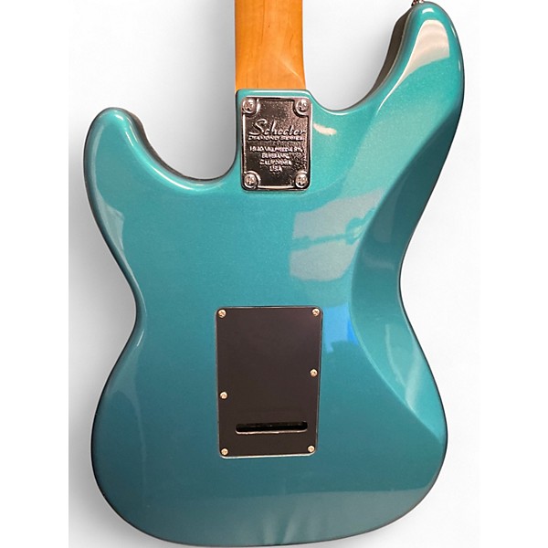 Used Schecter Guitar Research Banshee Teal Sparkle Solid Body Electric Guitar