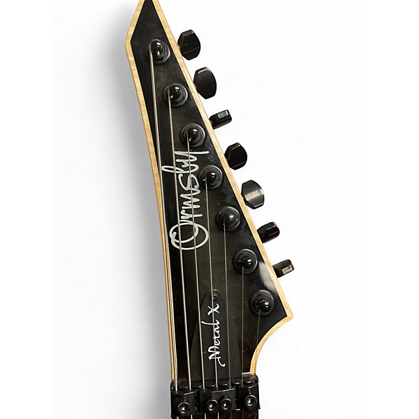 Used Ormsty METAL X FMT 7  BLACK  Solid Body Electric Guitar