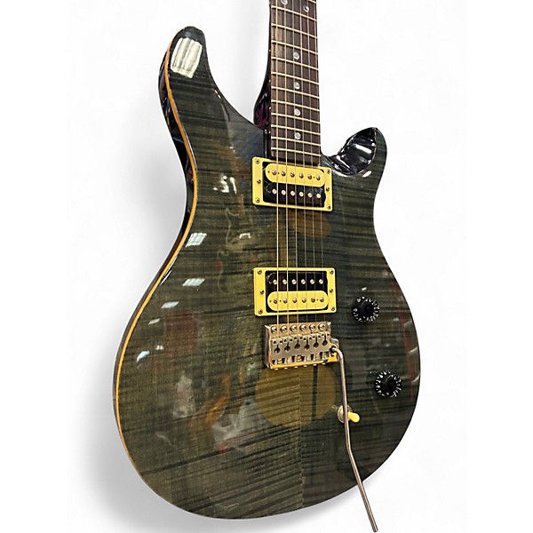 Used PRS SE Custom 22 Trans Black Solid Body Electric Guitar