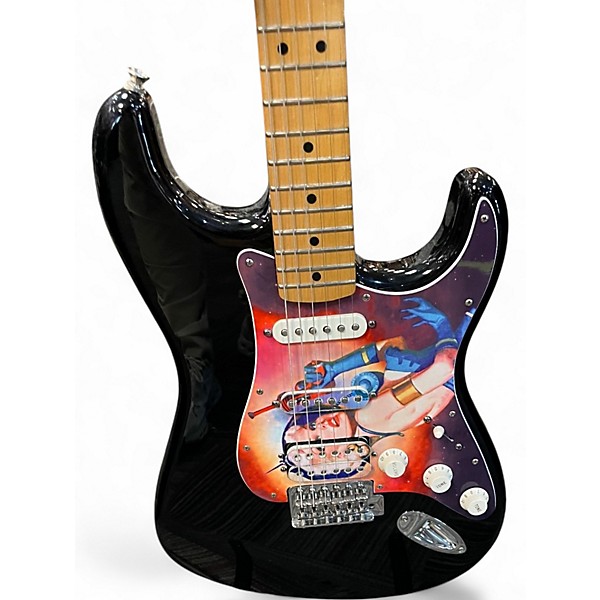 Used Fender Player Stratocaster Black Solid Body Electric Guitar