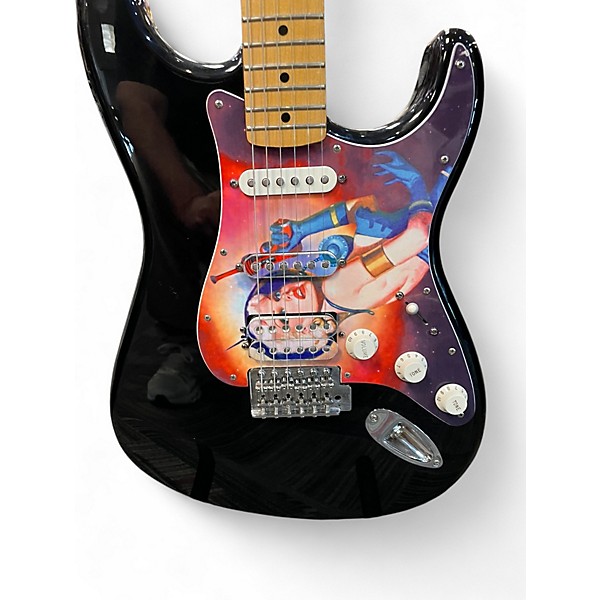 Used Fender Player Stratocaster Black Solid Body Electric Guitar