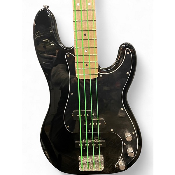 Used Squier Affinity Precision Bass Black Electric Bass Guitar