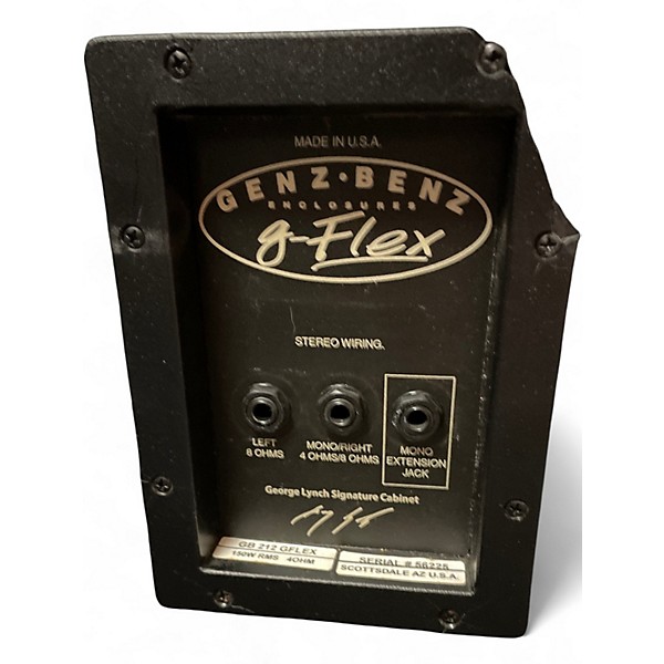 Used Genz Benz GB 212 GFLEX George Lynch Guitar Cabinet