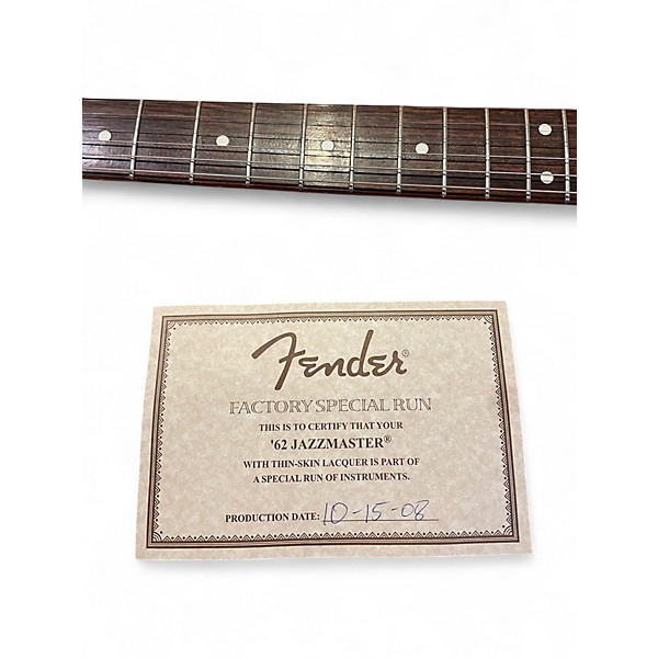 Used 2008 Fender '62 Jazzmaster American Vintage Thin Skin Candy Apple Red Solid Body Electric Guitar