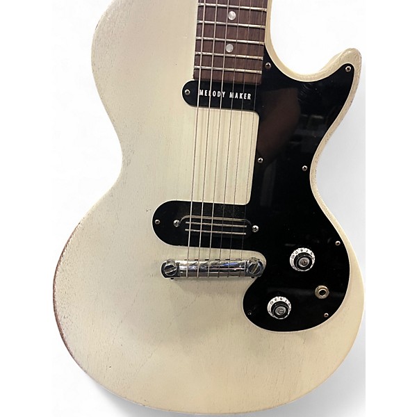 Used Gibson Les Paul Melody Maker Vintage White Solid Body Electric Guitar